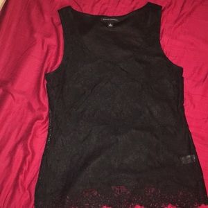 Banana Republic black lace top